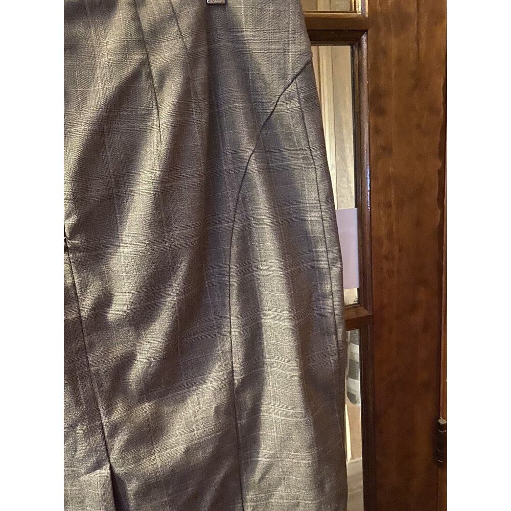 Ann Taylor Skirt Womens 14 Gray Pencil Pleated Career Grey Ladies Classic - Picture 5 of 6